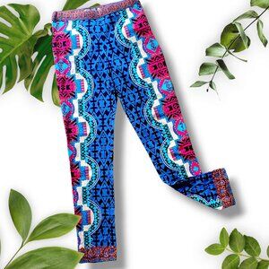 Colourful fitted pants, sz XS